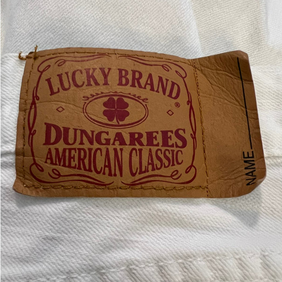 Lucky Brand Dungaree Classic Fit Jeans Size 12/31 in White Regular Length - Picture 3 of 5